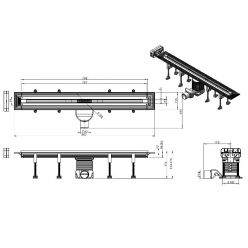 Душевой трап Roxen Razor Gold 910100GB