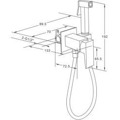 Гигиенический душ с лейкой Roxen Caspia 50096000-GB