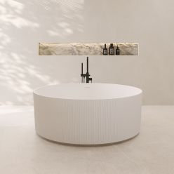 Ванна из искусственного камня ABBER Stein AS9679 белая матовая