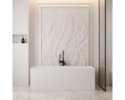 Ванна из искусственного камня ABBER Stein AS9640-1.5 белая матовая