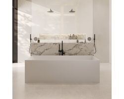 Ванна из искусственного камня ABBER Stein AS9642-1.8 белая матовая