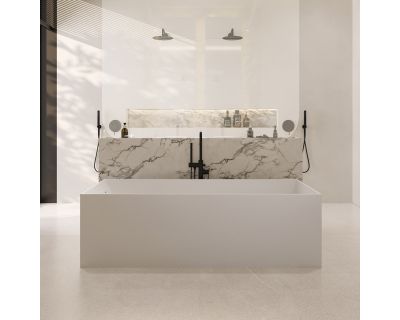 Ванна из искусственного камня ABBER Stein AS9642-1.8 белая матовая