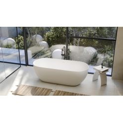 Ванна из искусственного камня ABBER Stein AS9613-1.7 белая матовая