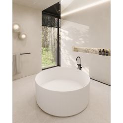 Ванна из искусственного камня ABBER Stein AS9679 белая матовая