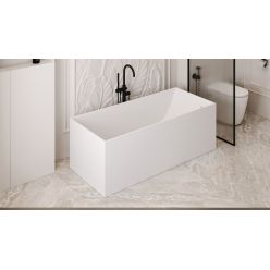 Ванна из искусственного камня ABBER Stein AS9640-1.5 белая матовая