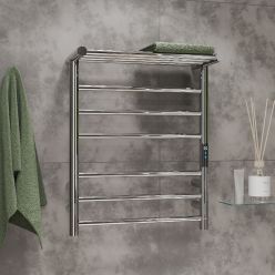 Полотенцесушитель Roxen Polly 50x62 электрический с полкой, хром