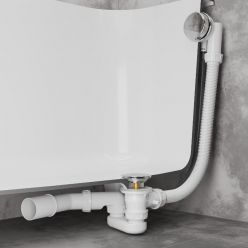 Сифон для ванны Roxen R70A-CH полуавтомат хром 