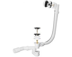 Сифон для ванны Roxen R70A-CH полуавтомат хром 