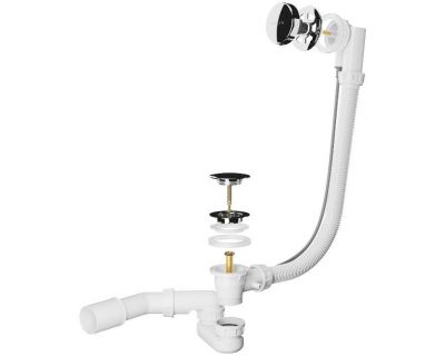 Сифон для ванны Roxen R70A-CH полуавтомат хром 