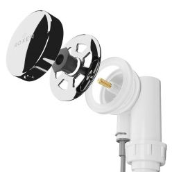 Сифон для ванны Roxen R70A-CH полуавтомат хром 