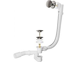 Сифон для ванны Roxen R70A-GM полуавтомат оружейная сталь