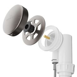 Сифон для ванны Roxen R70A-GM полуавтомат оружейная сталь