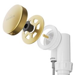 Сифон для ванны Roxen R70A-G полуавтомат брашированное золото