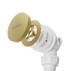 Сифон для ванны Roxen R70C-G клик-клак брашированное золото