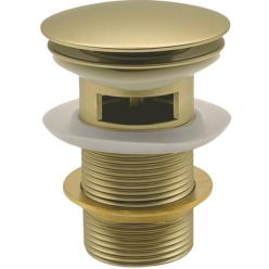Донный клапан Roxen P02GB (gold brush) c переливом