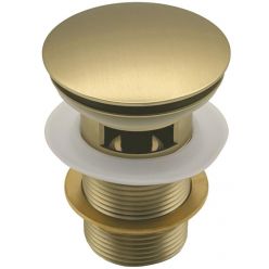 Донный клапан Roxen P02GB (gold brush) c переливом