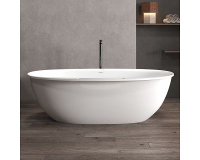 Ванна из искусственного камня ABBER Stein AS9631 белая матовая