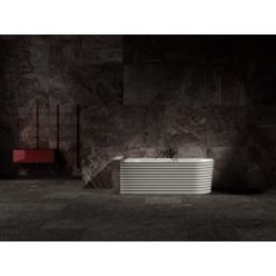 Ванна из искусственного камня ABBER Stein AS9651 L белая матовая