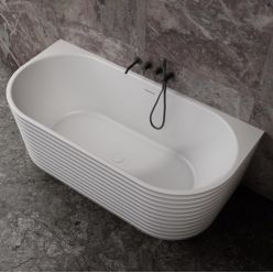 Ванна из искусственного камня ABBER Stein AS9652 белая матовая