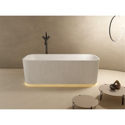 Ванна из искусственного камня ABBER Stein AS9663 белая матовая