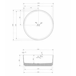 Ванна из искусственного камня ABBER Stein AS9679 белая матовая