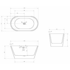 Акриловая ванна Abber AB9203-1.3 