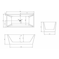 Акриловая ванна ABBER AB9224-1.5 белая