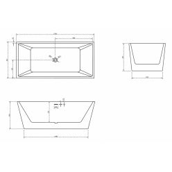 Акриловая ванна ABBER AB9224-1.7 белая