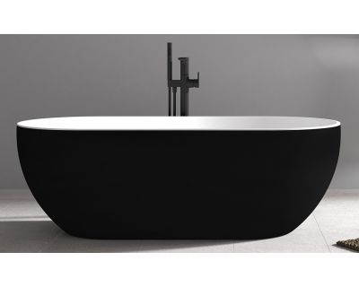 Акриловая ванна ABBER AB9241MB черная матовая