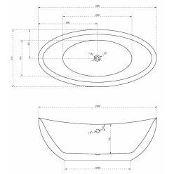 Акриловая ванна ABBER AB9248 белая