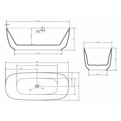 Акриловая ванна ABBER AB9260 белая