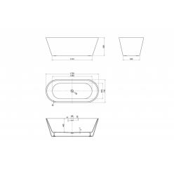 Акриловая ванна ABBER AB9268-1.7 белая