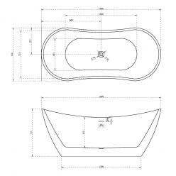 Акриловая ванна ABBER AB9322 белая