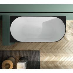 Акриловая ванна ABBER AB9329-1.7MB L черная матовая