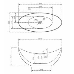 Акриловая ванна ABBER AB9333 белая