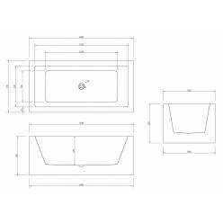 Акриловая ванна ABBER AB9406-1.6 белая