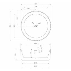 Акриловая ванна ABBER AB9442 белая