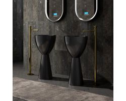 Раковина отдельностоящая карбоновая ABBER Karbon AK2003 черная