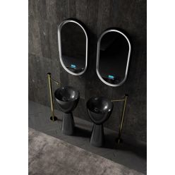 Раковина отдельностоящая карбоновая ABBER Karbon AK2003 черная