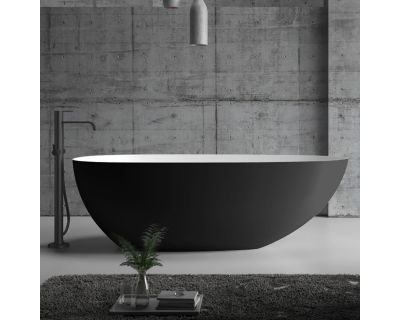 Акриловая ванна ABBER AB9211MB черная матовая