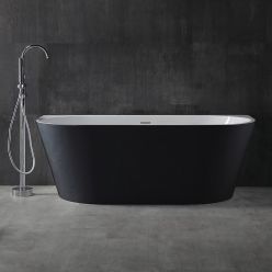 Акриловая ванна ABBER AB9216-1.7MB черная матовая