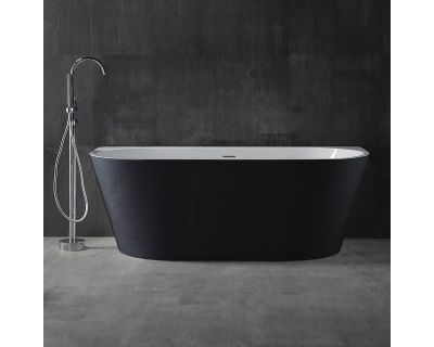 Акриловая ванна ABBER AB9216-1.7MB черная матовая