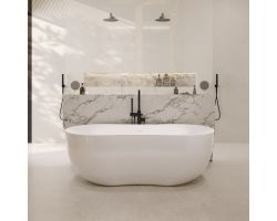 Ванна из искусственного камня ABBER Stein AS9604 белая матовая