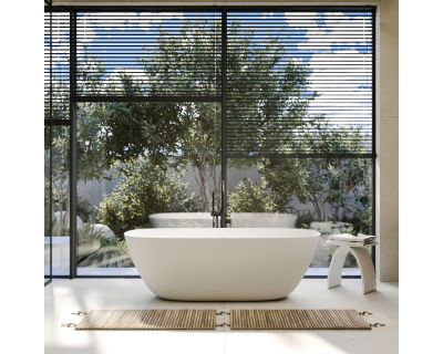 Ванна из искусственного камня ABBER Stein AS9612-1.7 белая матовая