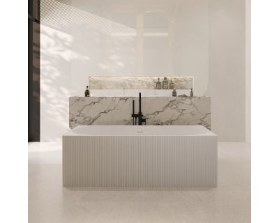 Ванна из искусственного камня ABBER Stein AS9603 белая матовая