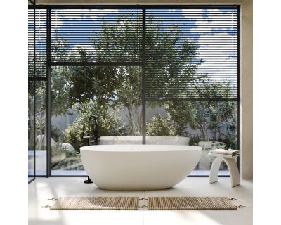 Ванна из искусственного камня ABBER Stein AS9611NM-1.7 белая матовая