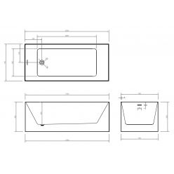 Акриловая ванна ABBER AB9274-1.7 белая