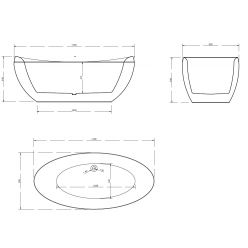 Акриловая ванна ABBER AB9236 белая