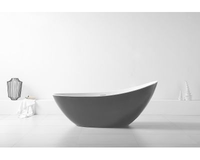 Акриловая ванна ABBER AB9233G серая