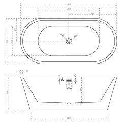 Акриловая ванна ABBER AB9205 белая